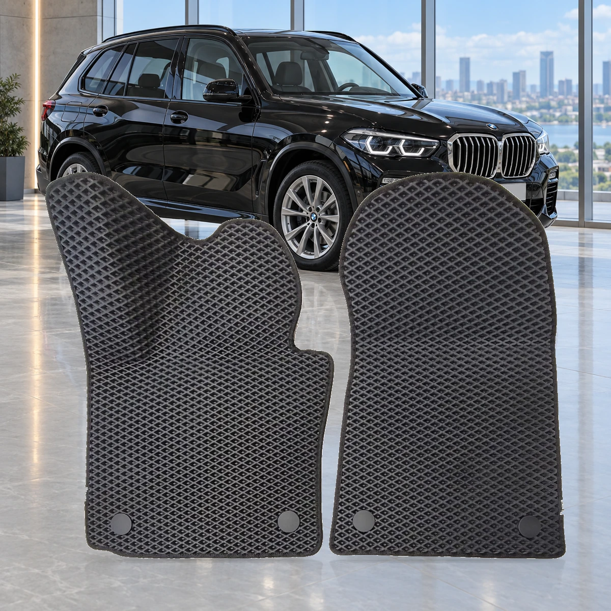 Przednie dywaniki EVA RENZO do BMW X5 G05 xDrive40d 2020–2023 przed liftingiem – zdjęcie poglądowe