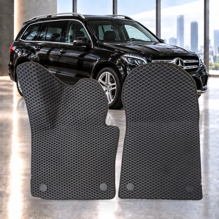 Dywaniki samochodowe Mercedes-Benz GLS X166 2016–2019 – przednie dywaniki EVA RENZO